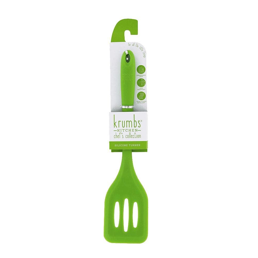 Krumbs Kitchen Chef's Collection Silicone Turner, Green