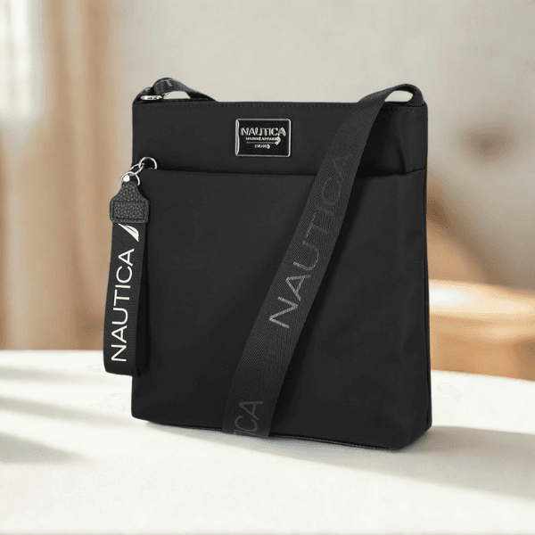 Nautica Women’s Diver Nylon Small Crossbody Bag with Adjustable Strap